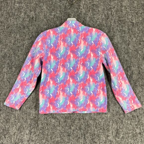 Eddie Bauer Girls Lone Peak Fleece Jacket Insert Small 7-8 Magenta Full-zip - Picture 2 of 9